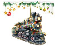 Decoraciones De Trenes De Navidad - De Tren 2D Acrílico - De Árboles De Decoraciones Navideñas, De Locomotora Festivo para Exteriores E Interiores