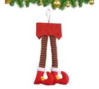 Decoraciones de tronco de Navidad, decoración de patas de Papá Noel, decoración de maletero de coche, para el hogar, SUV, motocicleta, RV, vehículo, scooter, puerta