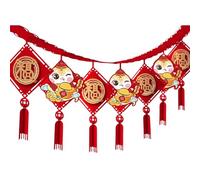 decoraciones, Decoración de Año Nuevo Chino - Banner Feliz 2025, tradicional, Serpiente, Decoraciones for el Hogar, Adornos Decorativos la Suerte(Full Blessing Model)