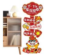 Decoraciones del Año Nuevo Chino - 2026 Telón Festivo para Celebraciones Y Fiestas,Fondo del Año Nuevo Chino para El del Caballo | para Celebración Familiar Navidad Fotografía Estudio en Casa