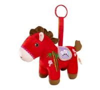 Decoraciones Del Caballo Para El Año Nuevo Chino | Portátil Suave Animal Llavero | Juguete Peluche Caballo Acolchado,Para Coches Bolsas Mesas Casa Escuela Oficinas Café Librerías Sofás Estantes V