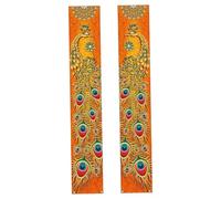 Decoraciones Diwali de 12x71 Pulgadas Banner de Porche Diwali Fade Peacock Resistente al Porche Bienvenido Festival de la India Decoraciones para para la Fiesta Home 2diwali para casa