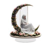 Decoraciones EiđPara Mesa - Ambiente Festivo De Estilo Bohemio | Decoración De Escritorio Luna RamzanEiđSigno De Mesa Acrílico | para EiđAl-Fitr Messa Hogar Sala Dormitorio Arte Artes