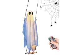 Decoraciones Fantasmas - Decoración Fantasma De 1810g Con Luces LED | Decoraciones Gigantes De Halloween Con Control Remoto Para Porche De Jardín Porche Al Aire Libre Casa Haunted House Holid