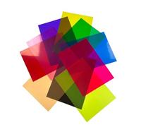 Decoraciones Filtros de gel para iluminación: hojas de cine artesanales, filtro de color, cubierta de luz de bricolaje | Filtros de gel de color 10 paquetes para luces utilizadas en proyectos de arte,