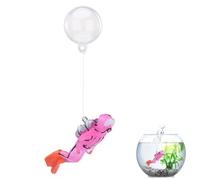 Decoraciones flotantes para acuarios - Glow-in-The-Dark Fish Tank Buzo Decoración Pequeña Decoración de Acuario Underwater World Small Floating Ball Buceador en miniatura para agua