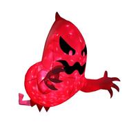 Decoraciones Hinchables de Halloween - Adorno de Fantasma para Exterior 1,4 m | Espectro de Terror para Inflar | Luces LED Giratorias de Llama Roja para un Ambiente Espeluznante en su Patio, Jardín