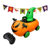 Decoraciones inflables de Halloween - Blowup Ghost Pumpkin Car Prop, mando a distancia encantado | Césped patio al aire libre escena pantalla, Family Kids Boys Girls Children Holiday Party