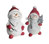 Decoraciones Muñeco De Nieve | Figuras Y De 2 Piezas - Pequeñas Figuras De Navidad | para Oficina Oficina Hogar Invierno Mesa Estantería Abrigo De Chimenea Cocina