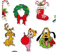 Decoraciones Navideñas, 30 PCS Adornos de Colgantes, Decoraciones de Arbol de Navidad, Adorno Colgante para Árbol de Navidad para Hogar, Escuela, Fiesta (A)