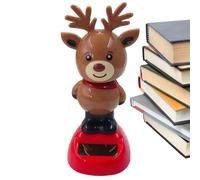 Decoraciones navideñas - Adornos de Navidad | Figuras de Navidad | Muñecas de la serie de Navidad Swinging for Car, Figurines Small Figurines Dancing Reindeer Decoration for Festive Cheer