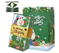 Decoraciones navideñas, Caja de Explosión Caja de Dinero de Navidad Sorpresa emergente Plegable que Rebota para cumpleaños Aniversario Año Nuevo, Verde