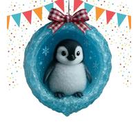 Decoraciones navideñas con forma de animales - Colgante acrílico 2D cueva hielo - de cueva de hielo para árbol de Navidad, para , granja, vacaciones, habitación de festival, exterior