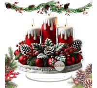 Decoraciones navideñas genéricas para oficina,Decoraciones de de Navidad acrílicas | Piezas centrales de mesa para interiores en casa festividades bodas comedor sala de estar dormitorio