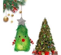 Decoraciones navideñas luminosas - Decoraciones de árboles luminosas, colgantes de muñecas brillantes, figuras colgantes luminosas con brillo chispeante | Alegre presentación de vacaciones para el