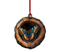 Decoraciones navideñas para árbol - Animales de Bosque navideños, acrílicos 2D para reunión Familiar Amigos Amantes estacional Ventana