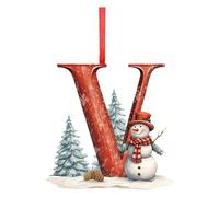 Decoraciones navideñas para árboles,Adornos de letras | Colgante creativo con letras de árbol de Navidad,Decoración acrílica de 26 letras, centros de mesa navideños para dormitorio, sala de estar, est