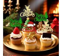decoraciones navideñas para cupcakes y muffins para navidad año nuevo baby shower y fiestas de cumpleaños