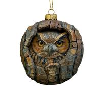 Decoraciones Navideñas, Regalo Navideño Bien Pensado, 10x10x0,5 Cm, De Búho, Decoración Realista De Búhos, Figura De Animales, Amuleto Navideño, para Sala De Estar, Dormitorio, Entrada