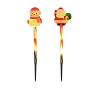 Decoraciones navideñas solares - Iluminación ambiental LED Papá Noel, luces solares impermeables para exteriores | Decoración festivas para jardín, césped, Patio, caminos, hogar, dormitorio, sala de e