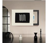 Decoraciones Ocultas Para Paneles De Interruptores, Tapa Cuadro Electrico, Cajas De Fusibles, Interruptores Y Decoraciones Modernas(Black4,35 * 45cm/13.7 * 17.7in)