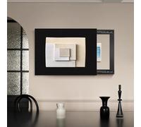 Decoraciones Ocultas Para Paneles De Interruptores, Tapa Cuadro Electrico, Cajas De Fusibles, Interruptores Y Decoraciones Modernas(Black2,35 * 45cm/13.7 * 17.7in)