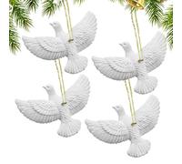Decoraciones Para Árbol De Navidad 4 Piezas De Resina Con Paz, Amor,