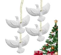 Decoraciones Para Árbol De Navidad 4 Piezas Pájaro Paz Amor Alegría