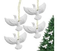 Decoraciones Para Árbol De Navidad 4 Piezas Pájaro Paz Amor Alegría