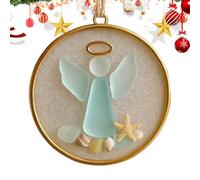 Decoraciones para árbol de Navidad - Decoraciones navideñas acrílicas tema costero, colgante playa para temporada salón fiesta casa vacaciones pared