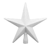 Decoraciones para árboles de Navidad Árbol de Navidad plástico Estrella Superior de Cinco Puntas Colgantes de la Estrella de Cinco Puntas Toppers de árbol de Navidad for la decoración de la Fiesta de