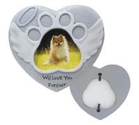 Decoraciones para cementerio de perros para tumba - Estufa de amor para la pérdida del perro | Piedra de recuerdo de resina, marcador de tumba de cielo para el jardín al aire libre