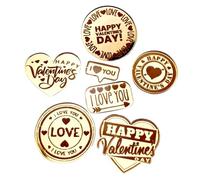 Decoraciones para Cupcakes del Día de los Enamorados,Señal Acrílica Decorativa para Fiestas,Decoración para Pasteles con Corazones | Para Postres Galletas Regalos De Madre Y Boda