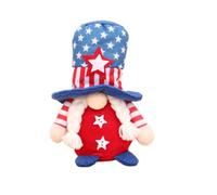 Decoraciones para el 4 de julio, gnomos patrióticos, adornos conmemorativos para el Día de los Presidentes, 4 de julio, decoración del hogar, paquete de 3 unidades Vjw177 (azul, 19 cm)