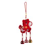 Decoraciones para el año del caballo 2026, de dibujos animados felices, muñeca de pony de estilo chino, colgante de felpa para mascotas, de primavera, regalo festivo de Año Nuevo para