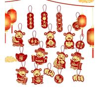 Decoraciones Para El Año Nuevo Chino 2026 | Colgantes Para Colgar | Juego De 18 Piezas Para Fiestas Chinas,Para Decoración Del Hogar, Fiestas, Celebración Y Salón En El Festival De