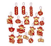 Decoraciones Para El Año Nuevo Chino - Colgantes Para Colgar - Kit De 18 Elementos Decorativos Chinos - Para Decoración Del Hogar, Fiestas, Celebración Y Salón En El Festival De