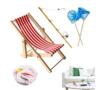 Decoraciones para el hogar de - Mini muebles de madera, paquete de estilos surtidos, detalles finos, mini accesorios de inspiración vintage, componentes ligeros de artesanía | Ideal para habitaciones