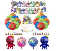 Decoraciones Para Fiestas de Cumpleaños Globos Deco Pancarta Cumpleaños Decoraciones Pastel Helium para Globos