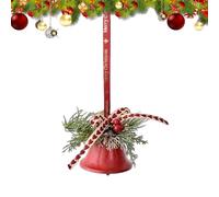 Decoraciones para Navidad con forma de campana, decoración estacional con agujas de pino, campanas de Navidad vintage | para casa, oficina, capa del porche, , reunión, centro de mesa de invierno