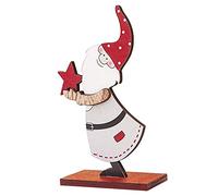 Decoraciones para niños, decoración de Navidad, rompecabezas de madera, decoración del hogar, mosquetones, mosquetones vintage (blanco, talla única)