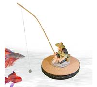 Decoraciones para peceras - Decoraciones flotantes de pescador, accesorios de acuario, figuras de para paisajismo, hogar, paludario, terrario, estudio, betta, camarón, dragón barbudo