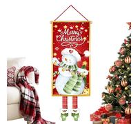 Decoraciones para Puertas de Navidad - Plato Colgante de Fondo, muñeco de Nieve Fotografía Fondo | Pantalla de Pared para el hogar Cocina Jardín Terraza Decoración de Ventanas