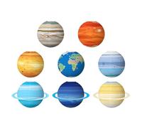 Decoraciones Planetarias 8 Piezas Globos Inflables Terrestres Coloridos | Planetas Inflables 30 cm Para Aula, , Techo, Cuarto, Ciencia, Escuela, Shower