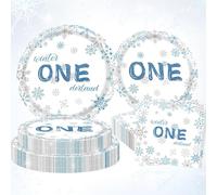decoraciones winter onederland para primer cumpleaños copos de nieve platos servilletas decoraciones invernales accesorios regalos invitados