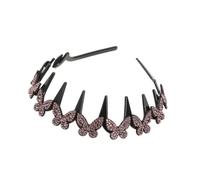 decoradas con pedrería brillante Peine en Forma de con Dientes Finos