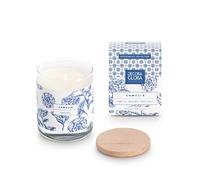 DECORAGLOBA - Vela Aromática en Vaso de Cristal - Fragancia CAMELIA - Aroma a floral y especiado - Colección Portugal Experience - 50 Horas de Quemado (220gr)