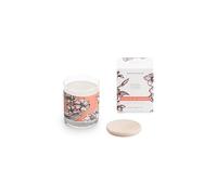 DECORAGLOBA - Vela Aromática en Vaso de Cristal - Fragancia Siesta en los Naranjos - Aroma a naranja, jazmín y rosas - Colección Identity Mediterráneo - 50 Horas de Quemado (220gr)