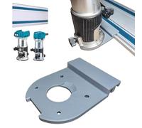 Decoralin Adaptador de carril guía compatible con Makita DRT50, RT0700C, RT0702C, RT0700 - Accesorio enrutador para rieles guía Makita