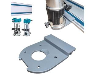 Decoralin Adaptador de carril guía compatible con Makita DRT50, RT0700C, RT0702C, RT0700 - Accesorio enrutador para rieles guía Makita